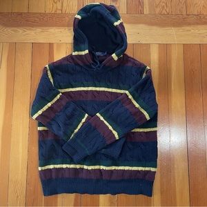 Polo Ralph Lauren Cable Knit Hooded Sweater